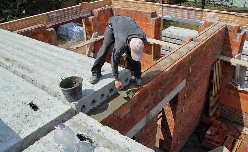 Опирание плит перекрытия